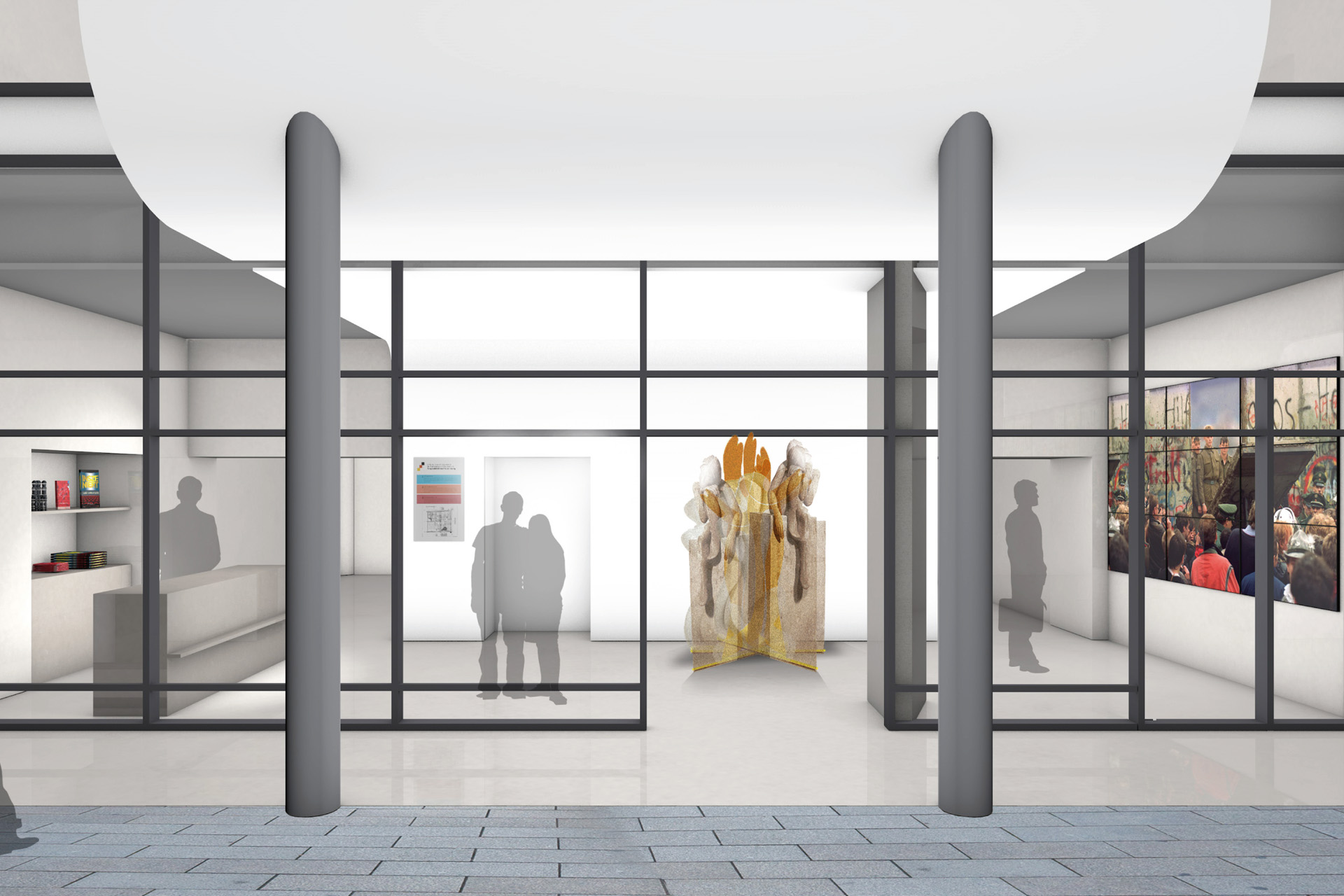 molitor wins competition to design the new foyer of the Forum for Contemporary History (Zeitgeschichtliches Forum Leipzig) in Leipzig, Germany