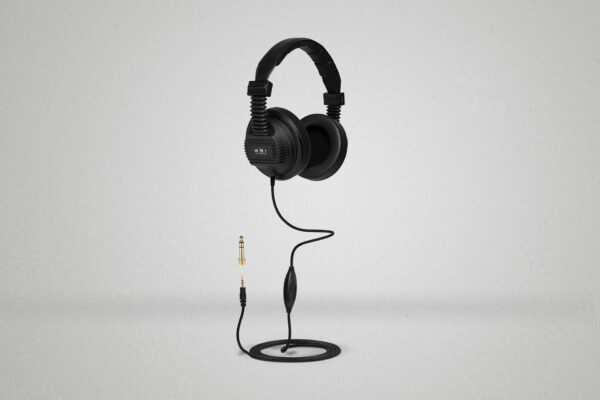 Der DIO Kopfhörer mit Textilkabel und Lautstärkeregler